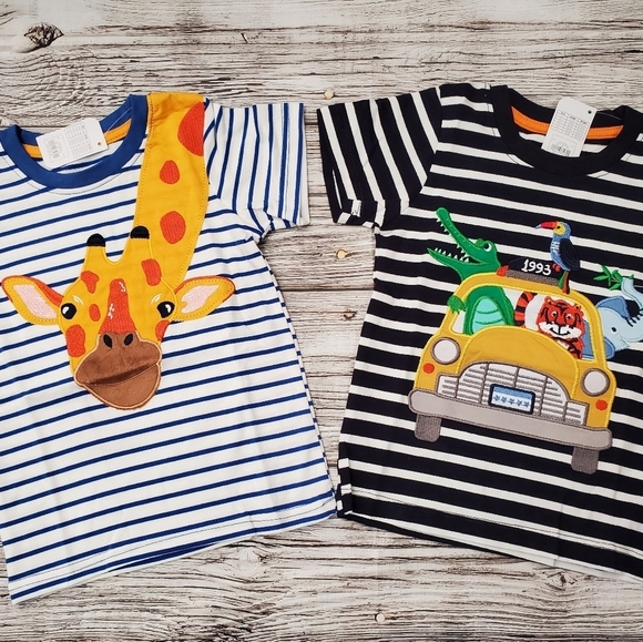 Toddler Boy Zoo Trip Bundle NWT Boutique T-Shirts - Picture 7 of 16